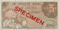 p88s from Netherlands Indies: 5 Gulden from 1946